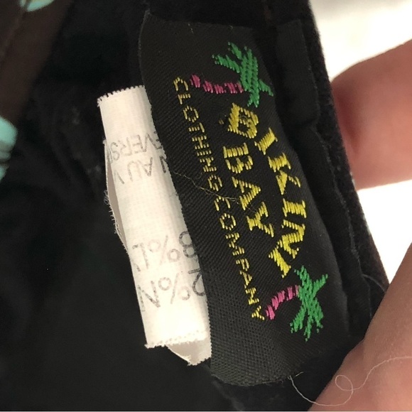 Bikini Bay Size 8 Brown/Teal/Gold Bikini Top - Picture 3 of 3